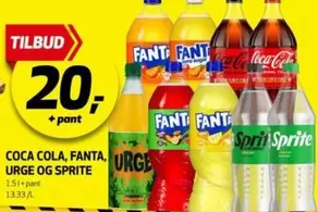 Cola - COCA COLA, FANTA, URGE OG SPRITE
