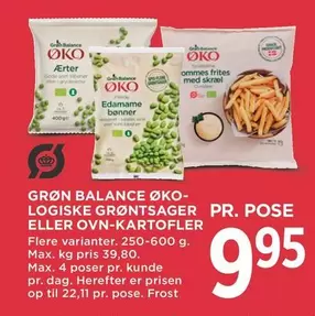 Max - LOGISKE GRØNTSAGER ELLER OVN-KARTOFLER