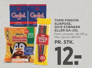 Max - Pingvin Slikpose, Go'e Stænger eller Ga-Jol