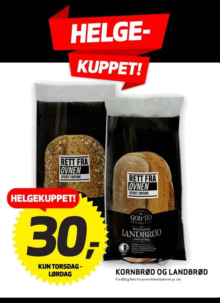 KORNBRØD OG LANDBRØD