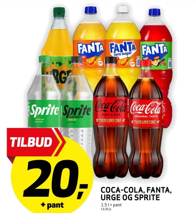 Coca Cola - COCA-COLA, FANTA, URGE OG SPRITE