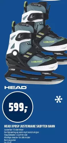 Barn - XPROSP JUSTERBARE SKØYTER BARN