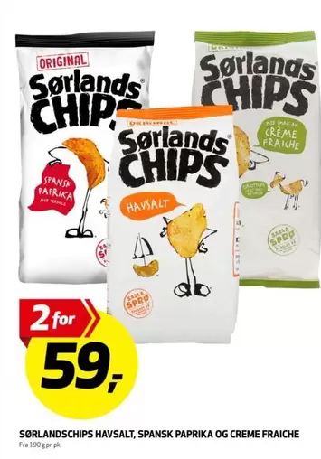 SORLANDSCHIPS HAVSALT, SPANSK PAPRIKA OG CREME FRAICHE