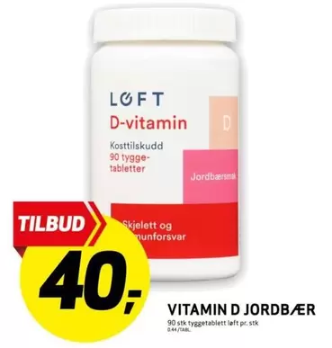 VITAMIN D JORDBÆR