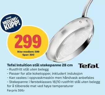 Mat - Intuition stål stekepanne 28 cm