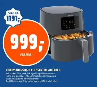 Philips - HD9270/70 XL ESSENTIAL AIRFRYER