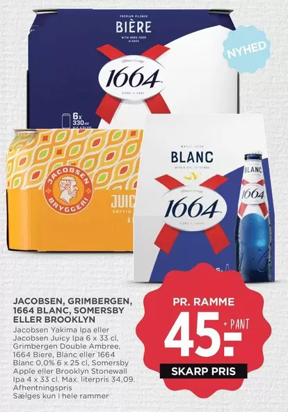 Apple - Yakima Ipa eller Juicy Ipa eller Double Ambie eller Biere, Blanc eller Blanc 0.0% eller  eller Brooklyn Stonewall