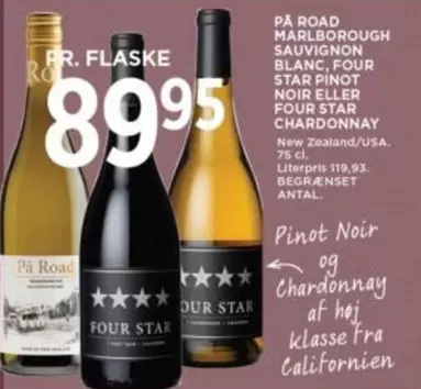 Star - MARLBOROUGH SAUVIGNON BLANC, PINOT NOIR, CHARDONNAY