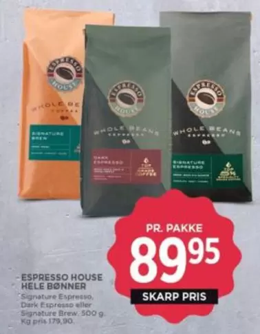 House - Signature Espresso, Dark Espresso eller Signature Brew