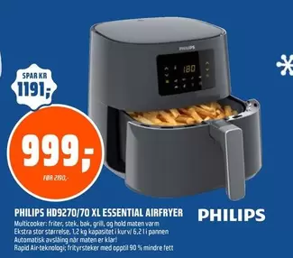 Philips - HD9270/70 XL ESSENTIAL AIRFRYER