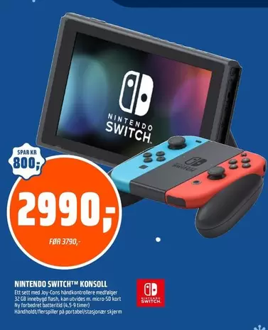 Nintendo - SWITCH KONSOLL