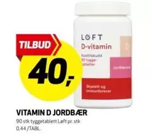 VITAMIN D JORDBÆR