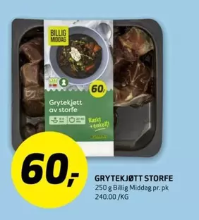 GRYTEKJØTT STORFE