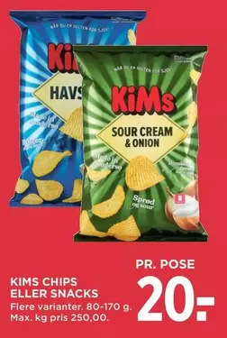 Matte - CHIPS ELLER SNACKS
