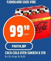 Coca Cola - UTEN SUKKER 8 STK
