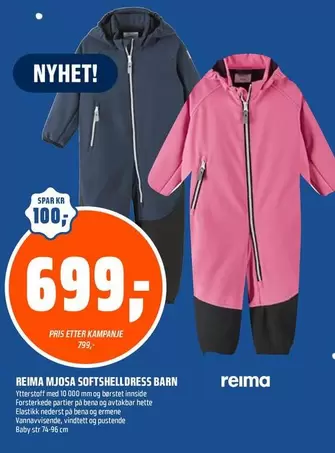 Barn - MJOSA SOFTSHELLDRESS BARN