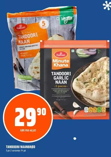 Vegan - Tandoori naanbrød