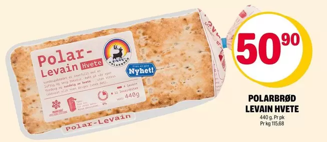POLARBRÖD LEVAIN HVETE
