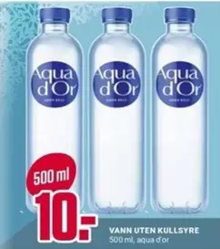 VANN UTEN KULLSYRE