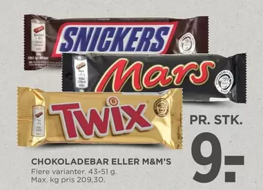 Max - CHOKOLADEBAR ELLER M&M'S