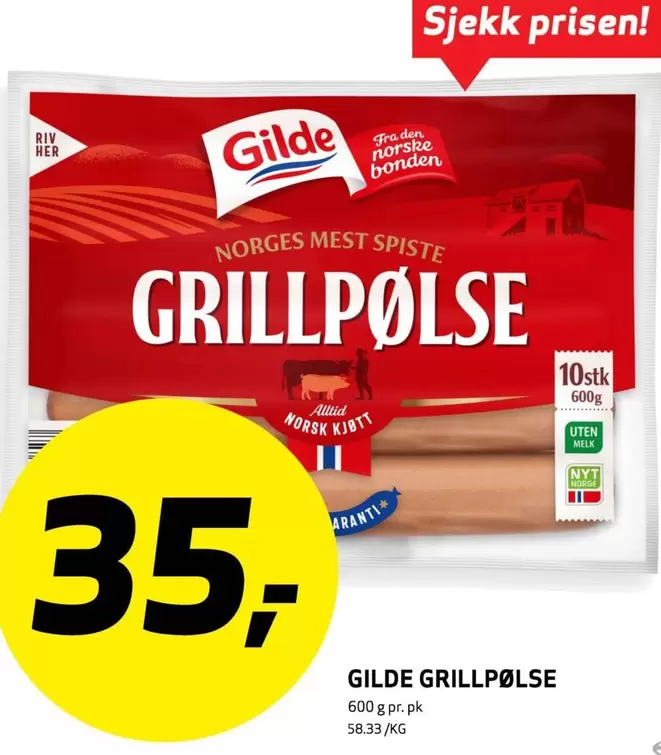 Norsk - GRILLPØLSE