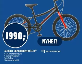 202 BARNESYKKEL 16"