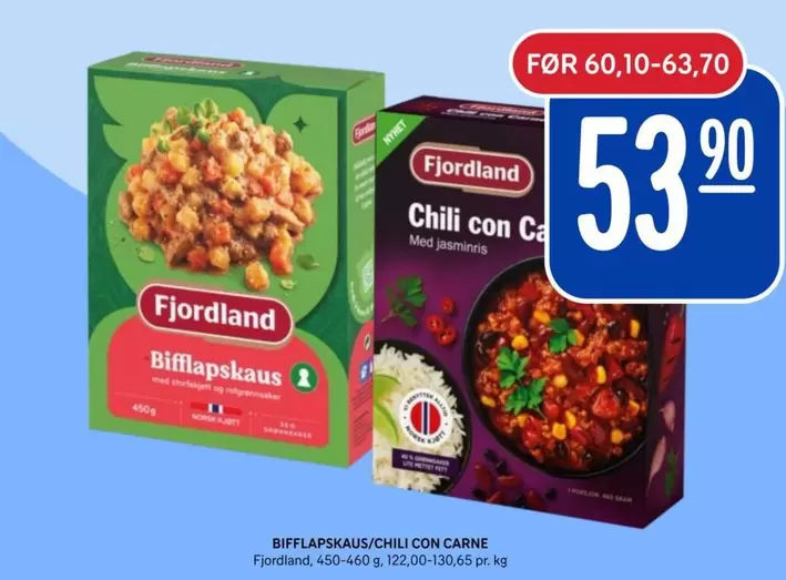Norsk - BIFFLAPSKAUS/CHILI CON CARNE