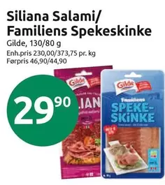 Siliana Salami/ Familiens Spekeskinke