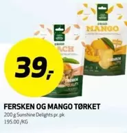 FERSKEN OG MANGO TØRKET