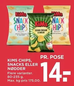 Max - CHIPS, SNACKS ELLER NØDDER
