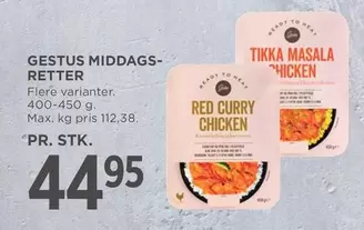 Max - GESTUS MIDDAGS-RETTER