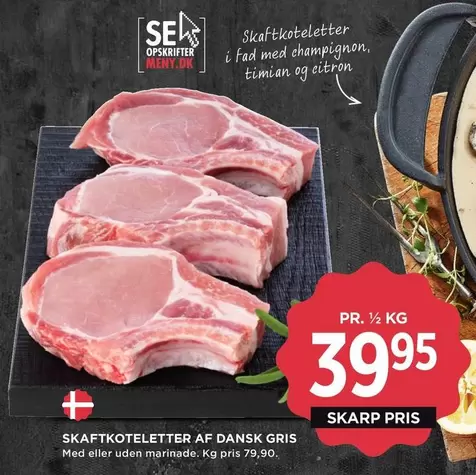 Af - SKAFTKOTELETTER AF DANSK GRIS