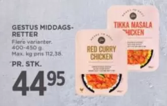 Max - MIDDAGS-RETTER