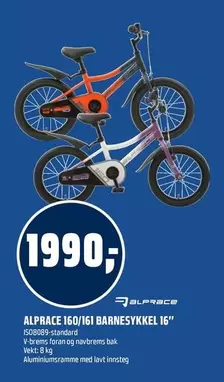 160/161 BARNESYKKEL 16"