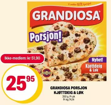 Grandiosa - PORSJON KJØTTDEIG & LØK