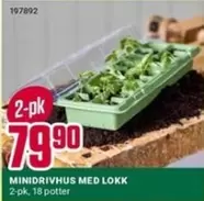 Minidrivhus med lokk
