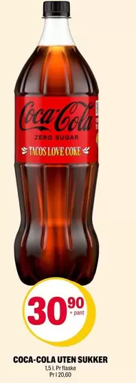 Coca Cola - UTEN SUKKER