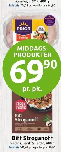 Middags-produkter