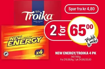 NEW ENERGY/TROIKA 4 PK