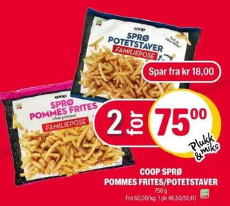 POMMES FRITES/POTETSTAVER