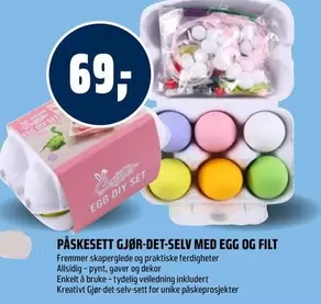 PÅSKESETT GJØR-DET-SELV MED EGG OG FILT