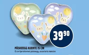 PÅSKEEGG HJERTE 15 CM