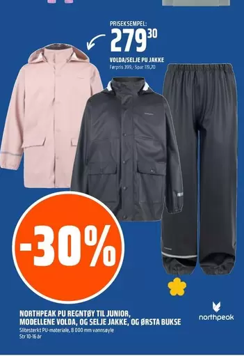 PUREGNTØY TIL JUNIOR, MODELLENE VOLDA, OG SELJE JAKKE, OG BRSTA BUKSE