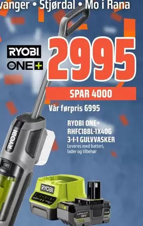 Ryobi - ONE RHFC18BL-1X400 3-I-I GULVVASKER