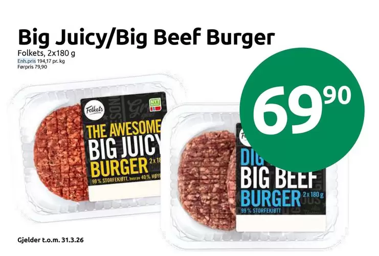 Big Juicy/Big Beef Burger