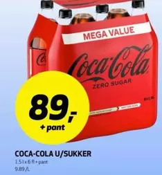 Coca Cola - U/SUKKER