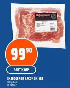 SKJEGGERØD BACON SKIVET