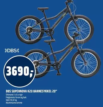 SUPERNOVA K20 BARNESYKKEL 20"