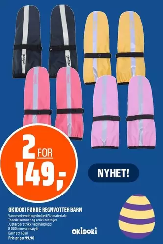 Barn - Okidoki Førde regnvotter barn