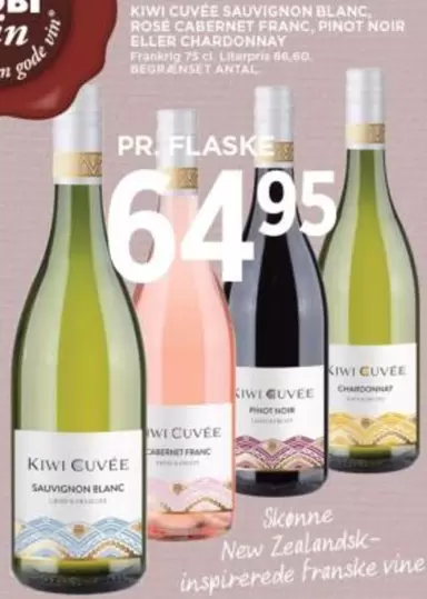 Rose - KIWI CUVÉE SAUVIGNON BLANC, ROSÉ CABERNET FRANC, PINOT NOIR ELLER CHARDONNAY